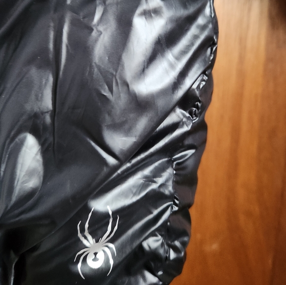 Ladies large Spyder black hooded puffy jacket nwt - Picture 2 of 5